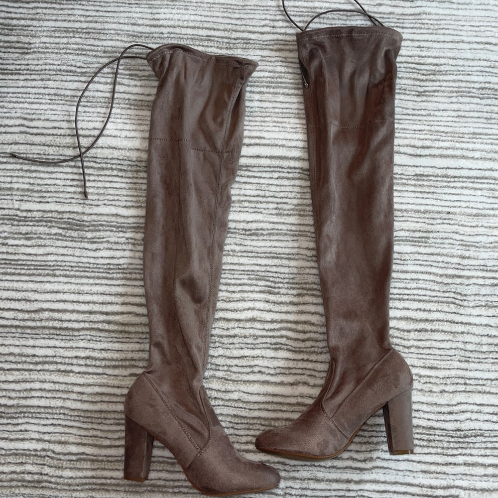 NWOT: Suede Chinese Laundry Over the Knee Boots